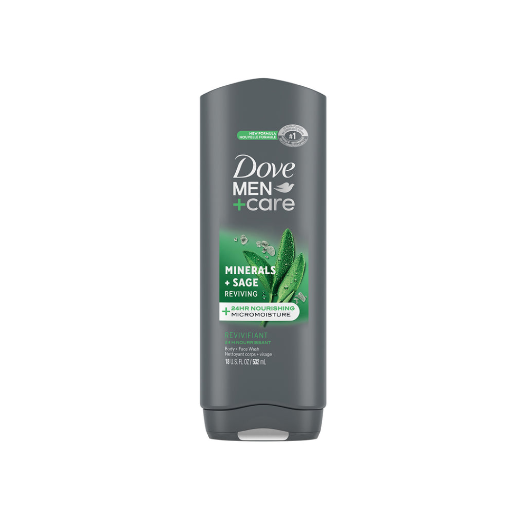 DOVE BODY WASH MINERALS SAGE REVIVING 400ML